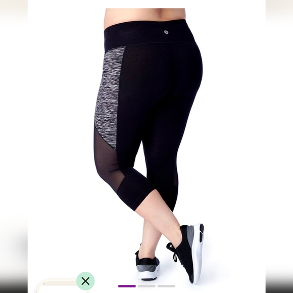 NWT Rainbeau Curves Donna Compression Capri Leggings - 18" size 14/16 - Picture 3 of 6